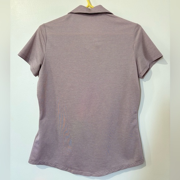 🎉4/30$🎉 Adidas Purple Fitted Polo Shirt Short Sleeve PTP 18💜 - Picture 5 of 5